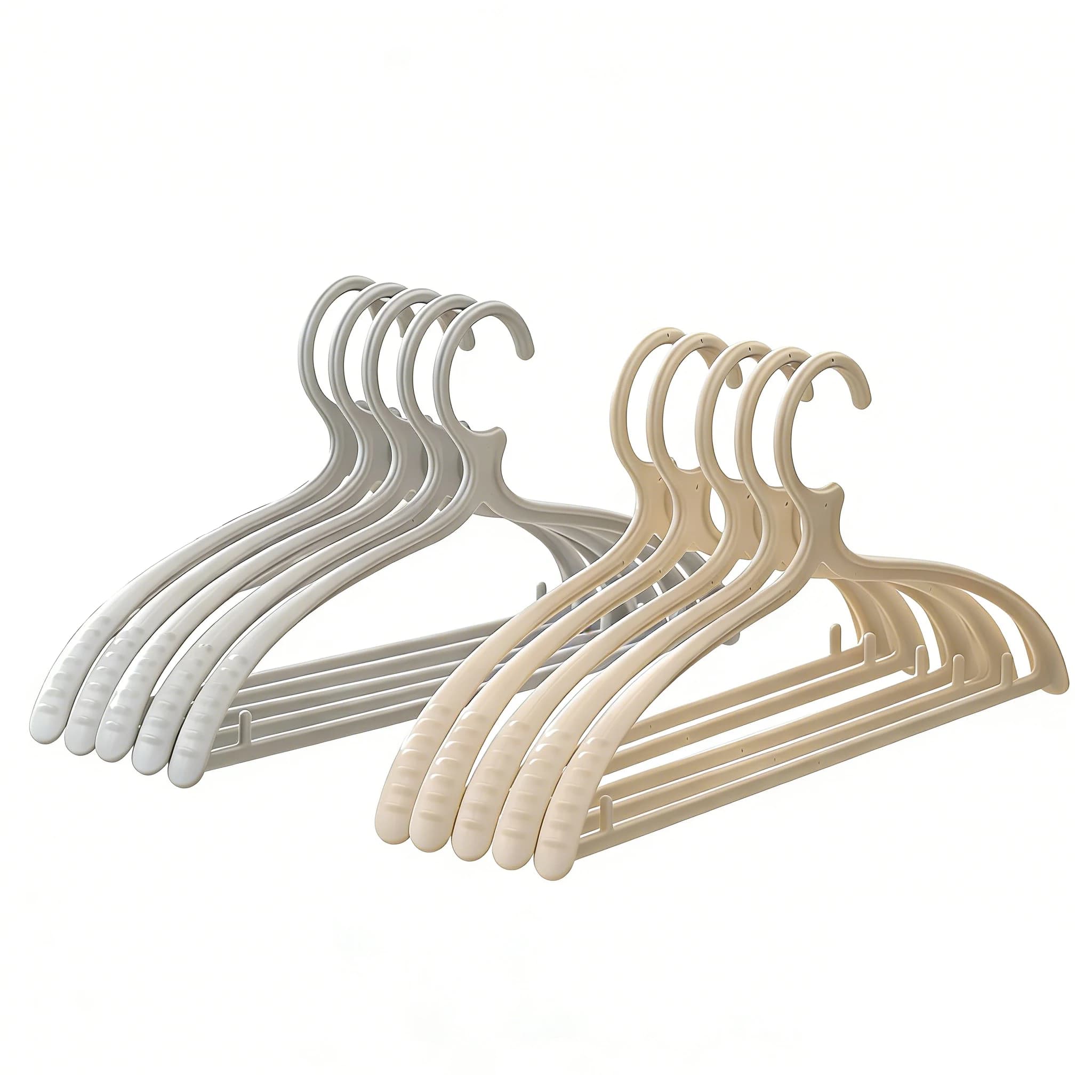 Shoulder straps non-slip coat hangers wide, without signs - Stendibiancheria and home clothes holder, design without bumps on the shoulders