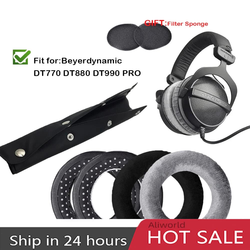 DT990 Replacement Earring Bearings Compatible with Beyerdynamic DT990 / DT880 / DT770 PRO Headphones Gamer Hair Band