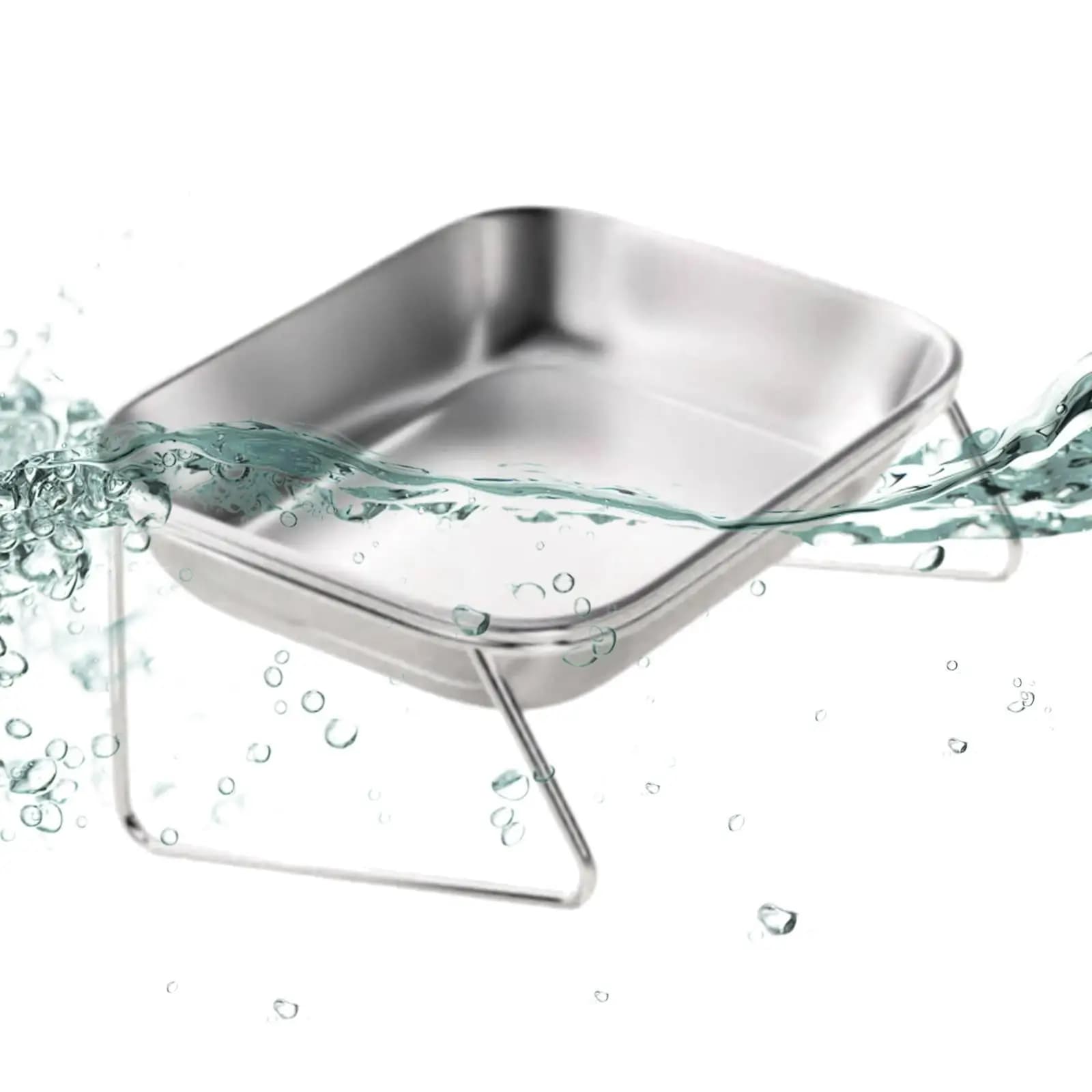 Elevated Cat Bowl Raised Cat Food Bowl Pet Dish Ergonomic with Stable Stand 15° Tilted Pet Feeder for Small Pets Puppy Kitten