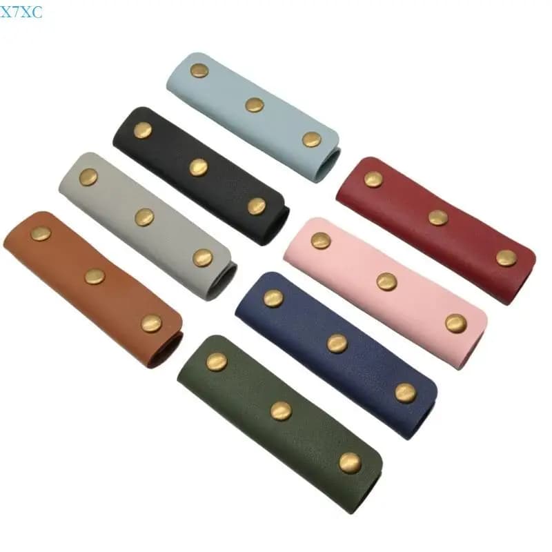 X7XC Copri maniglia antiscivolo con fibbia fissaggio per borse Accessorio per borsa in PU resistente all'usura Superfici
