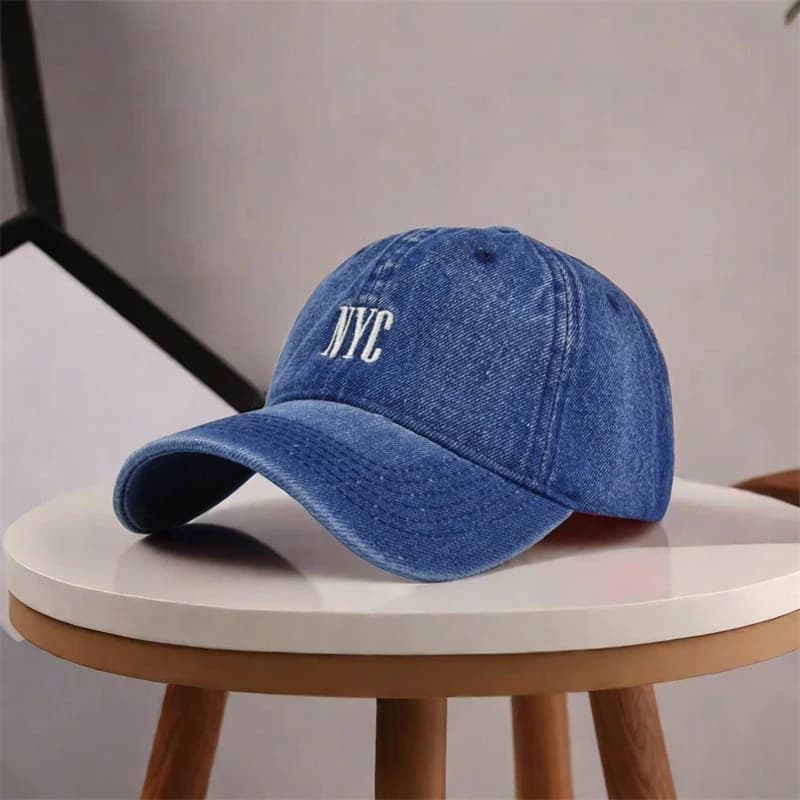 1 New Summer Letter Cowboy Baseball Cap | Men'S Outdoor Sports, Truck Driver Hat, Casual Style with Flat Embroidery, Lightweight