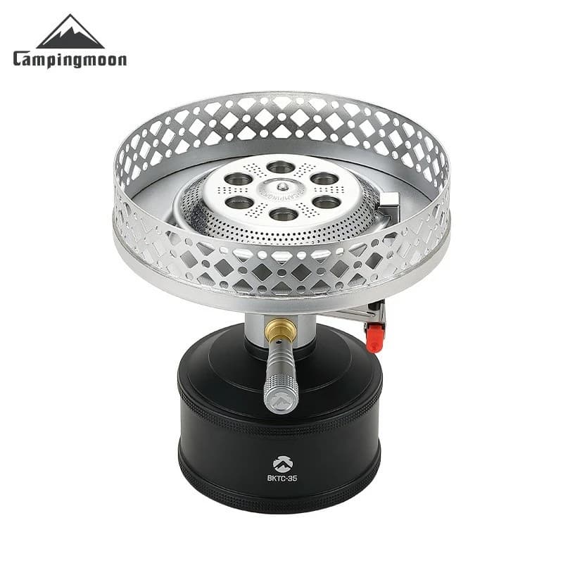 CAMPINGMOON OD-4/PG-4 Gas cooker in Aluminium alloy, Portable Stove for Open Kitchen, for Hiking and Picnic, Camping cooker in Butano and Propano