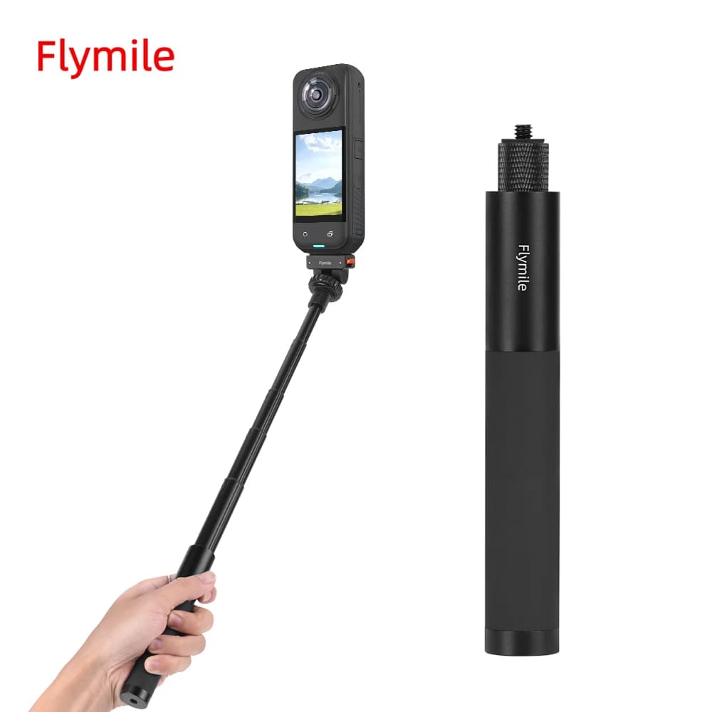 Flymile Selfie Stick Asta estesa invisibile per DJI OSMO 360/Insta360 X5/X4/ONE X3/X2/Gopro Accessori Vlgo Maniglia Grip