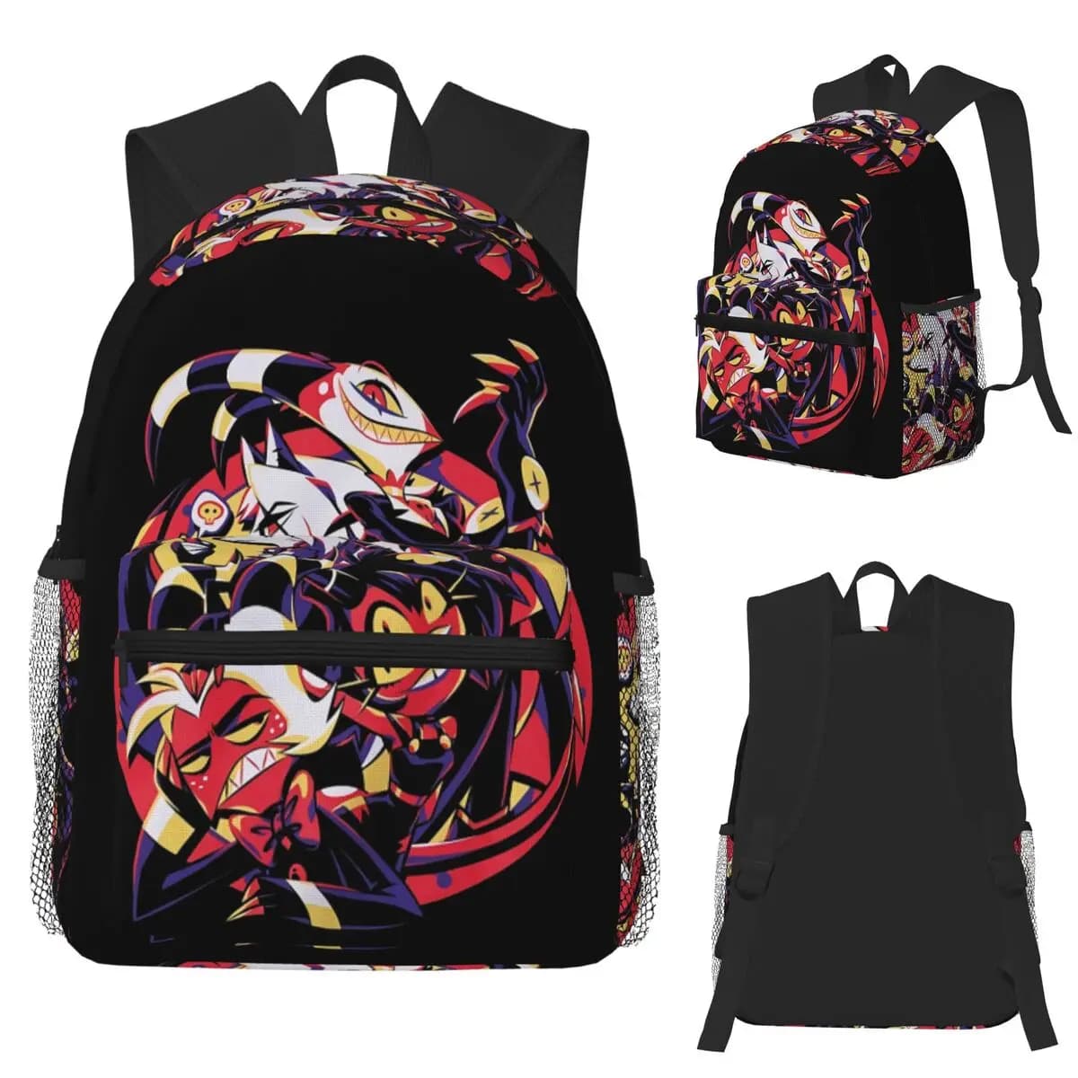 Helluva Boss Loona Zaino per studenti Borsa da scuola Zaino da viaggio per escursionismo per uomo Donna Borse a tracolla per libri alla moda