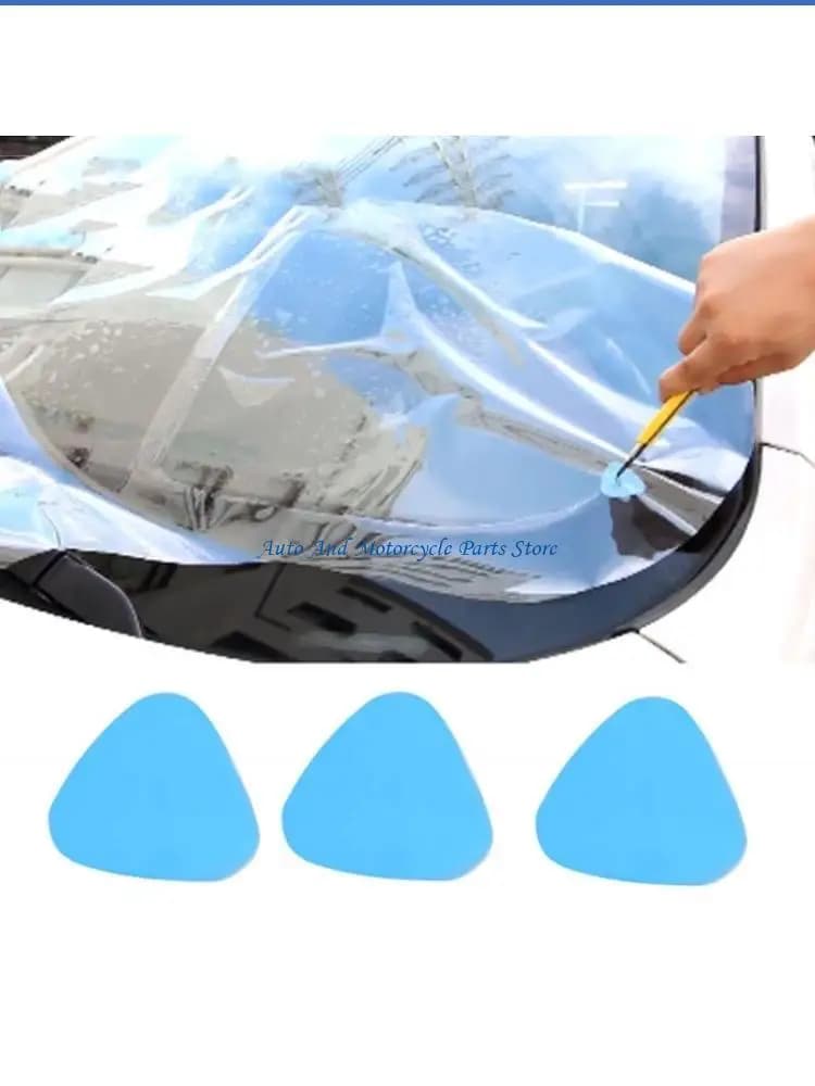 P9FD Raschietto triangolare in plastica con apertura Raschietto per auto con pellicola oscurante per vetri automatici