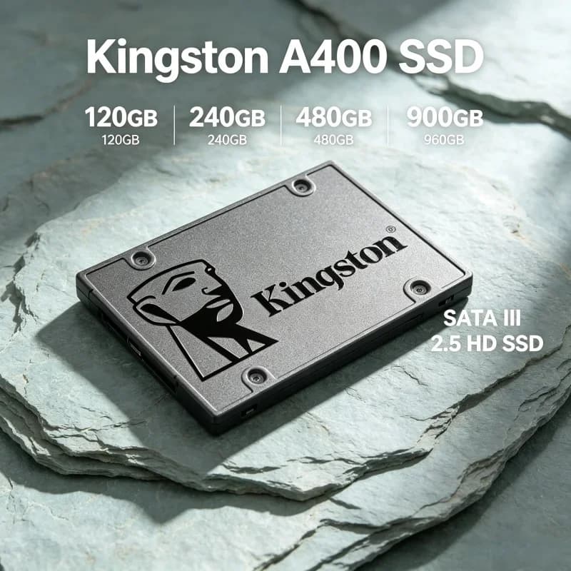 Kingston A400 Internal Solid State Drive SATA III 2.5 Inch SSD 120GB 240GB 480GB 960GB HDD Hard Disk for Laptop Desktop PC