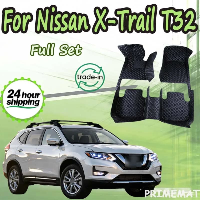 Tappetini auto per Nissan X-Trail T32 2017 ~ 2020 7 posti tappeto impermeabile decorazione d'interni tappetino auto tappetino accessori auto
