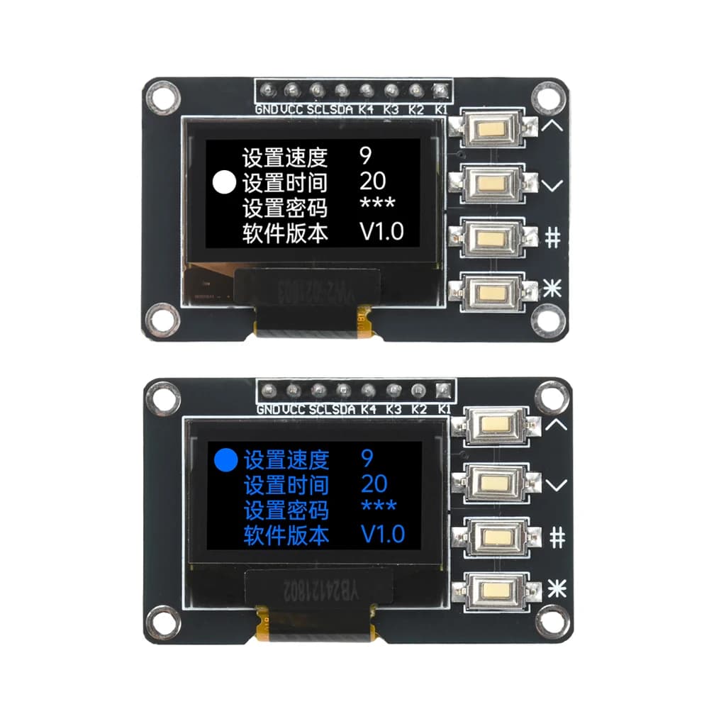 0,96 inch 128*64 SSD1306/SSD1315 Driver with 4x4 IIC matrix keyboard for Arduino