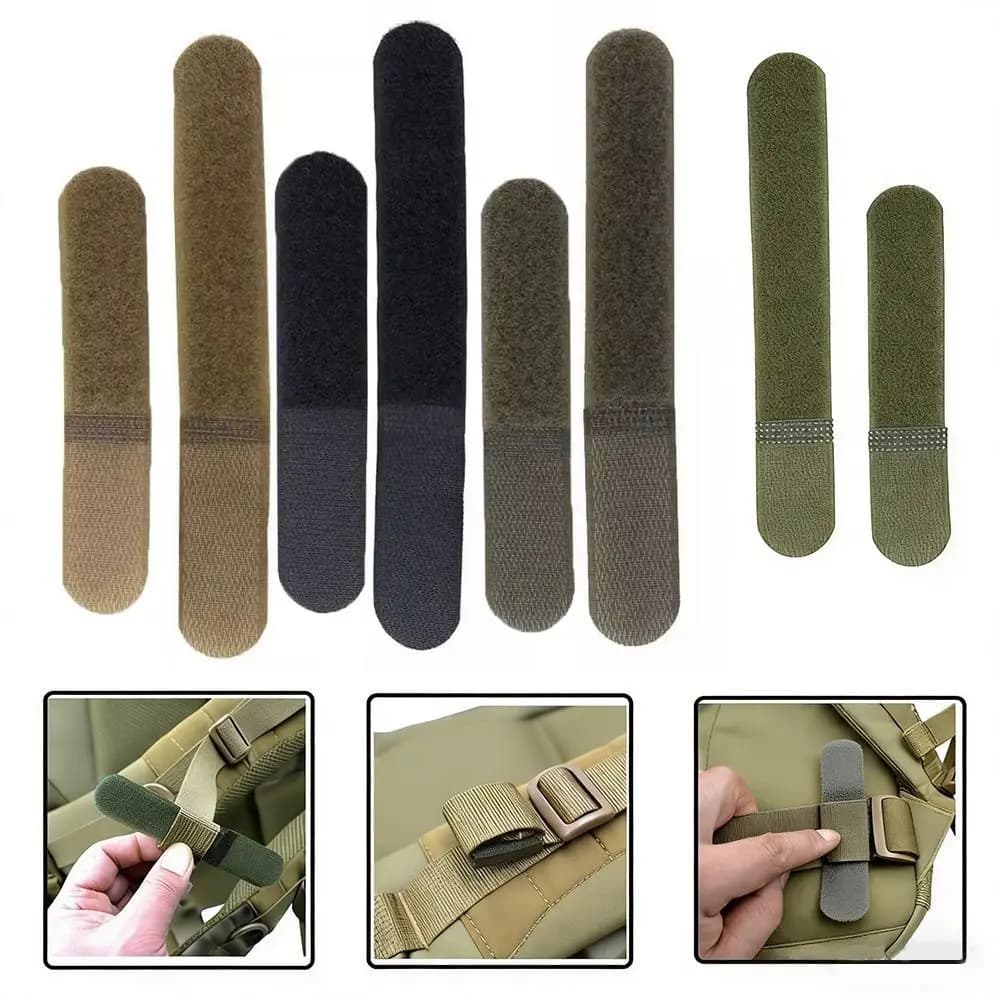 5Pcs New 120/160mm Nylon Straps Buckle Webbing Fix Cord Hook Loop Straps Hook Loop Fastener Cable Ties Webbing Tidy Organizer