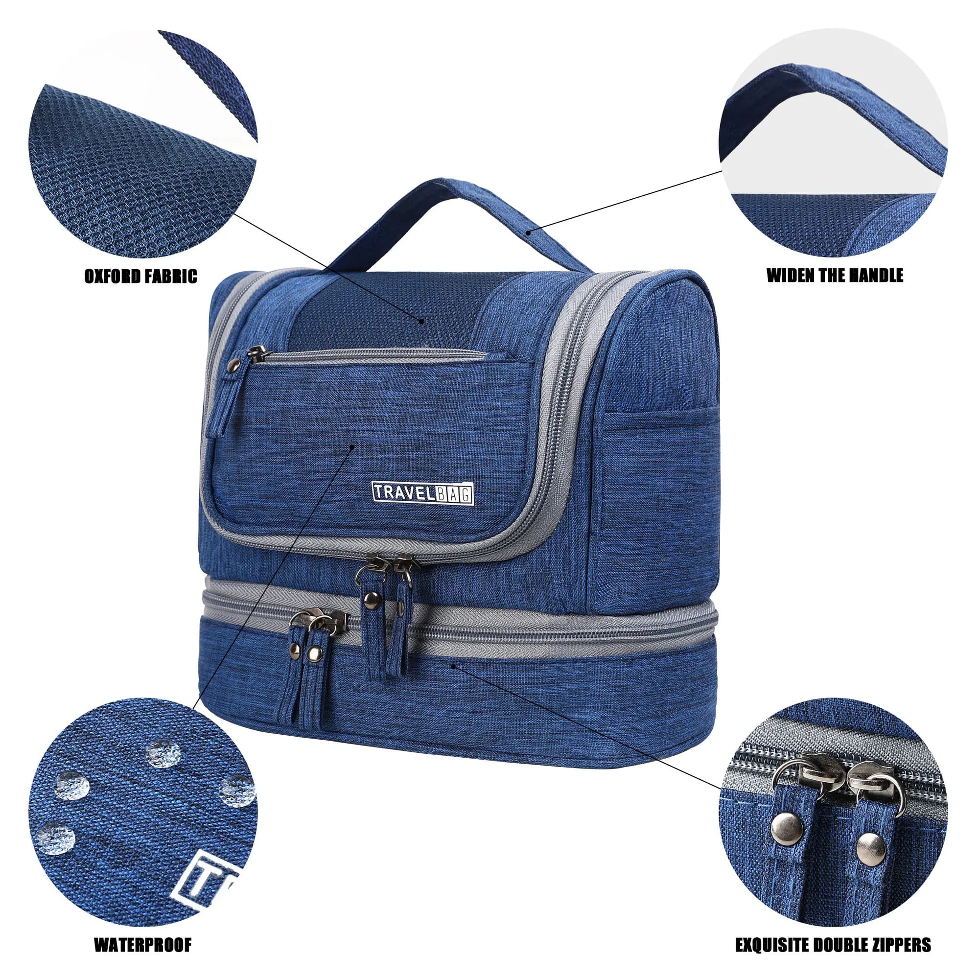 New Laptop Toiletry Bag with Hanger Men's Makeup Bag Toiletry Washing Organizer Travel Organizer Women's Cosmetic Bag