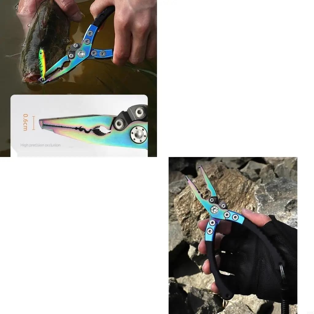 Portable Fishing Pliers Stainless Steel Line Cutter Hook Remover Fishing Scissors for Hook Removal & Split Enduring