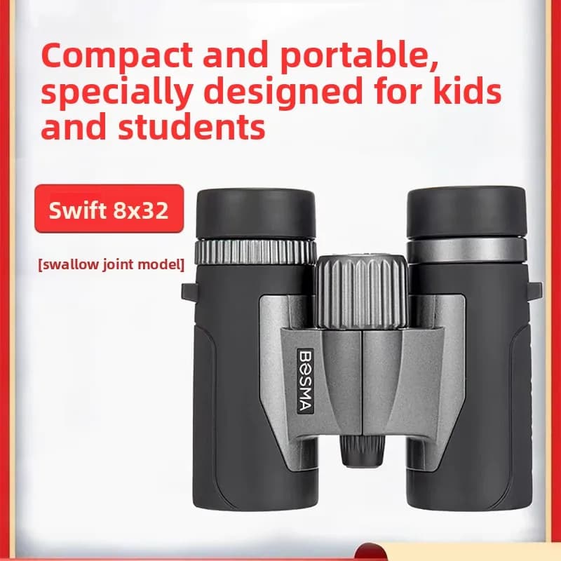 Telescopio BOSMA Swift 8X32 Binocolo per bambini HD a doppio tubo ad alto ingrandimento per il birdwatching notturno di concerti