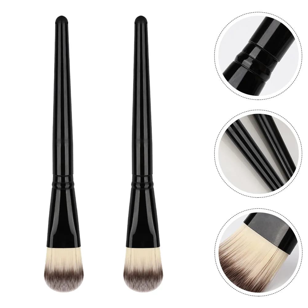 2Pcs Nylon Hair Mask Brush Set Facial Mud Mask Applicator for DIY Clay Essence Body Lotion Application Portable Beauty Tool
