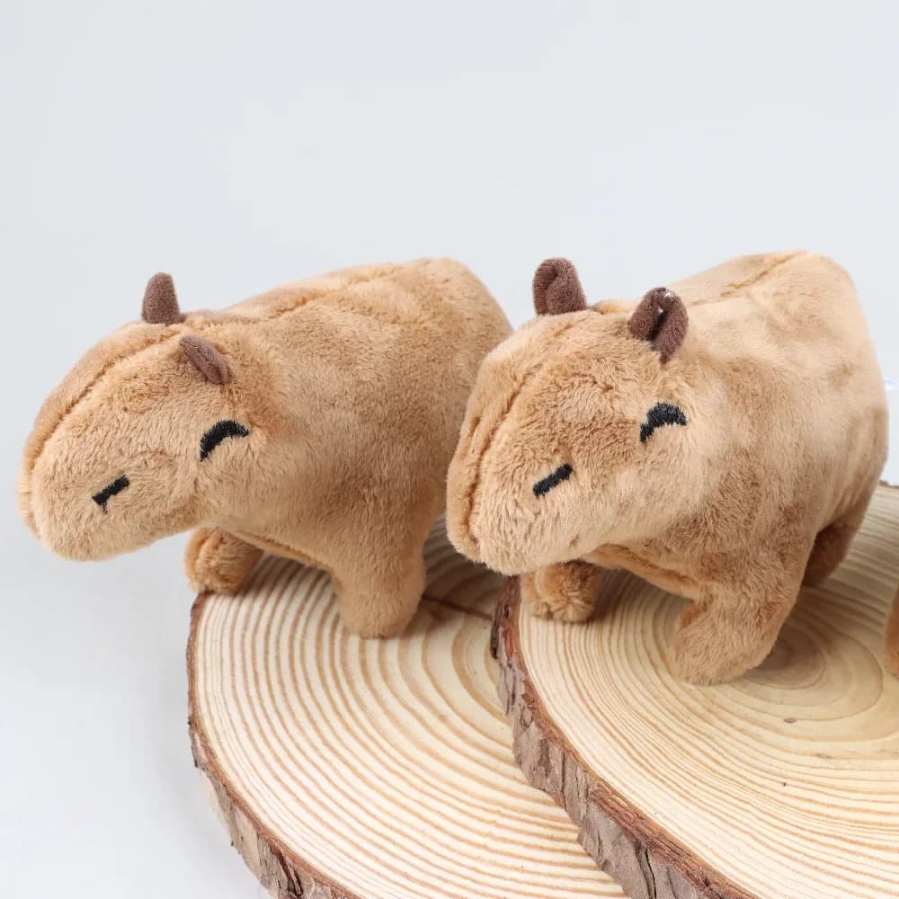Peluche Capibara 18cm, Giocattolo Morbido Simulato, Pupazzo Anime, Regalo di Compleanno e Natale per Bambini