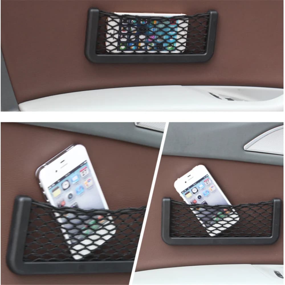 Auto Paste Net Pocket Phone Holder for Hyundai Blue-Will i-blue CCS NEOS-3 Accent SR HND-4
