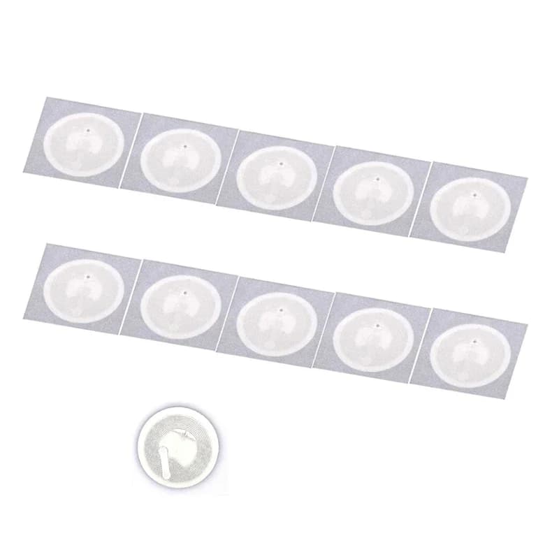 5YOA NFC Ntag215 Etichetta autoadesiva 13,56 MHz ISO14443A Adesivo bianco 215 NFC Telefono disponibile Tag RFID Adesivi Etichetta adesiva