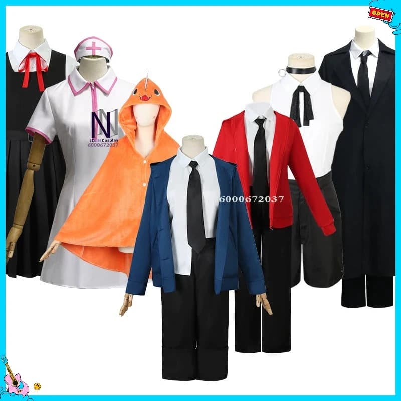 Costume Cosplay Chainsaw Man ABC123, Abiti per Gioco di Ruolo Anime Asa Mitaka/Reze/Power per Donne, Outfit per Comic Con Halloween