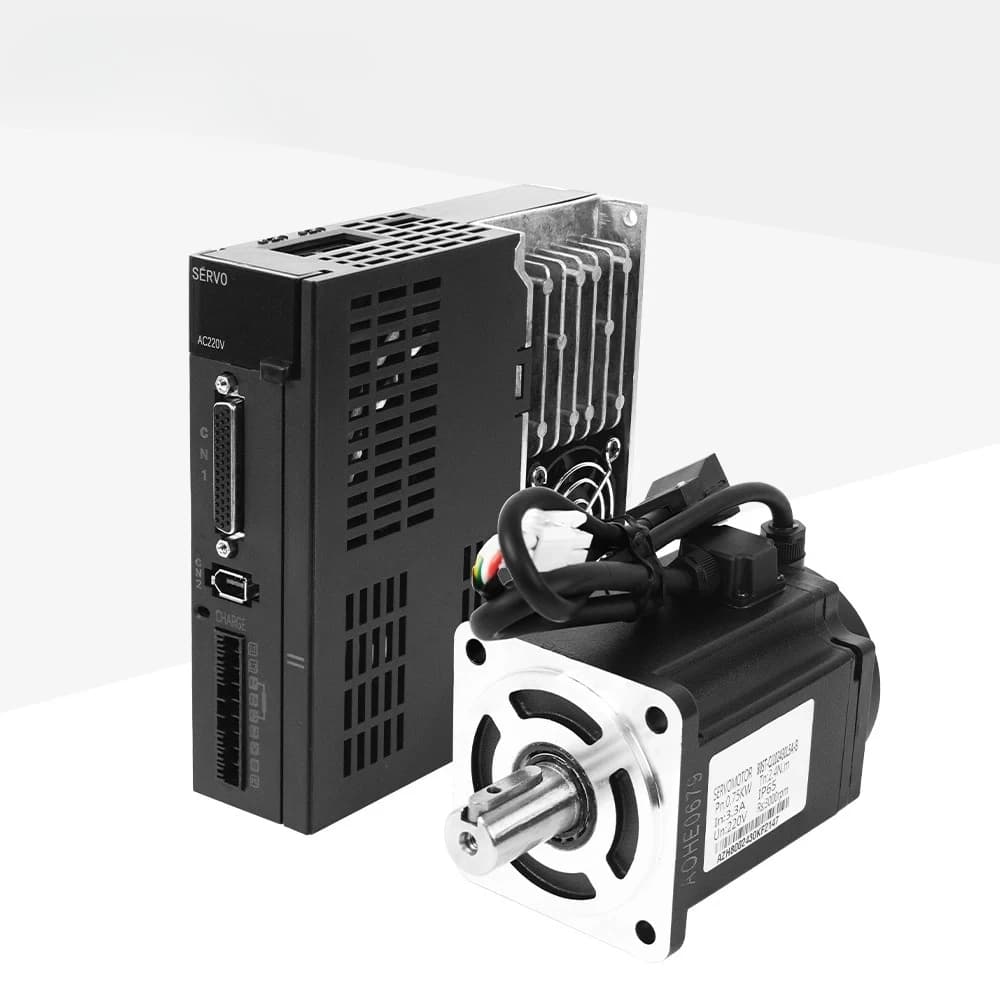 Kaihong 80mm Flangia 220V 2.39Nm 3000RPM 750W AC 80ST Servomotore industriale con driver Kit CNC per macchina da cucire