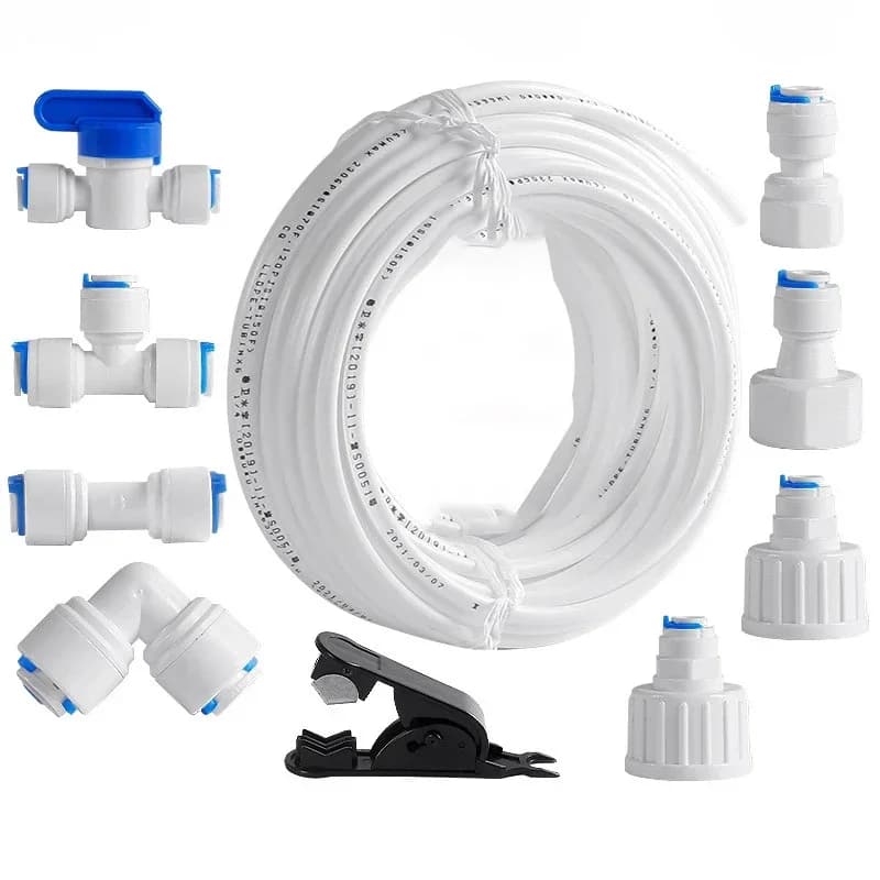 Set di 9/18/24/25/29 Pezzi di Raccordi per Purificazione dell'Acqua, Accessori Universali per Macchine da Caffè e Ghiaccio, Tubi e Raccordi