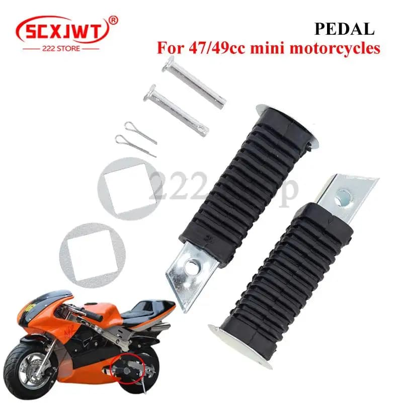 Nuova Moto Posteriore Pedane Poggia Pedali Per 47cc 49cc Mini Pocket Bike Originale Pedane Posteriori Accessori