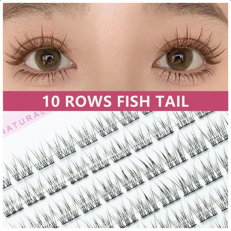 Fish Eyeslash Extension Personal Eye Lash trucco professionale innesto a grappolo individuale ciglia finte ciglia finte giapponesi