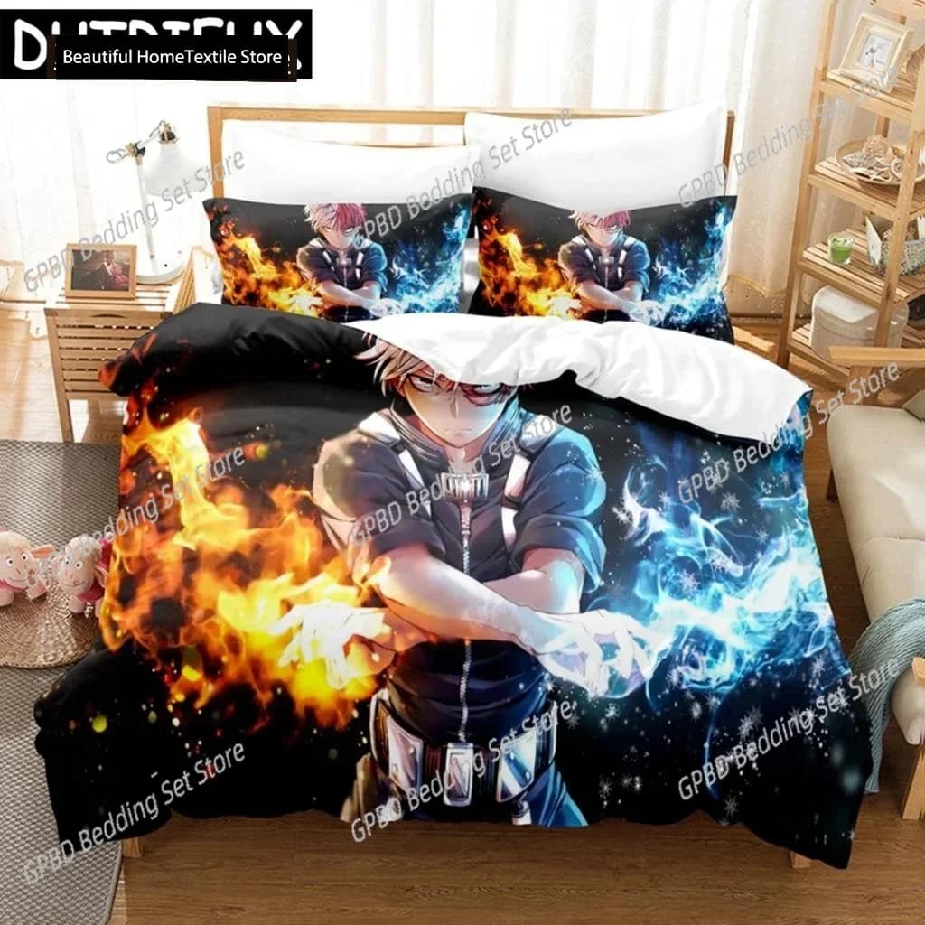 My Hero Academia Bakugou Katsuki 3D NUOVA Copripiumino Federa Set di biancheria da letto Adulto Ragazzo Ragazza Decorazione camera da letto Singolo Doppio Grande