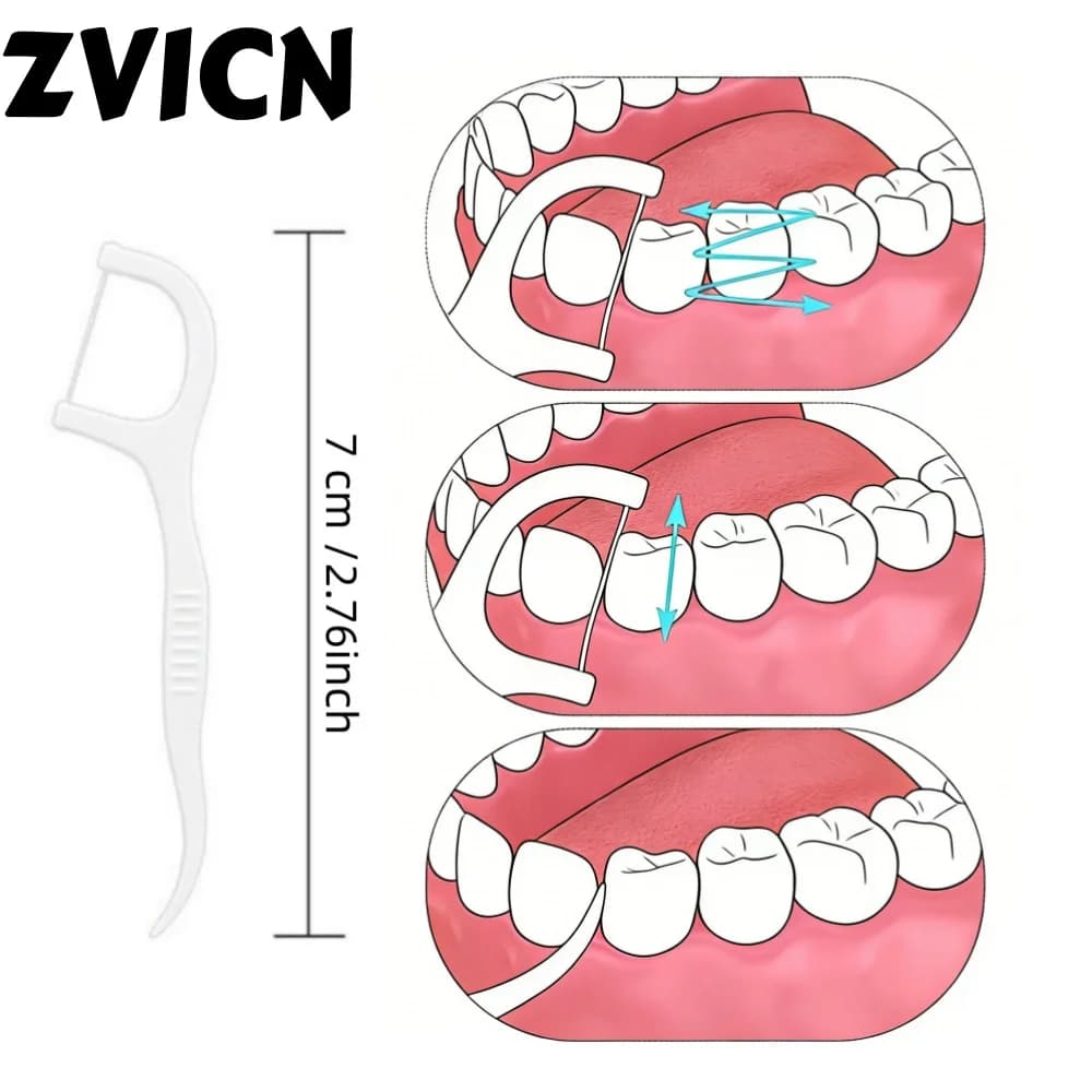 100-1000 pezzi, bastoncini per filo interdentale, stuzzicadenti in polimero liscio, spazzolini per l'igiene orale e strumenti per la pulizia dei denti.
