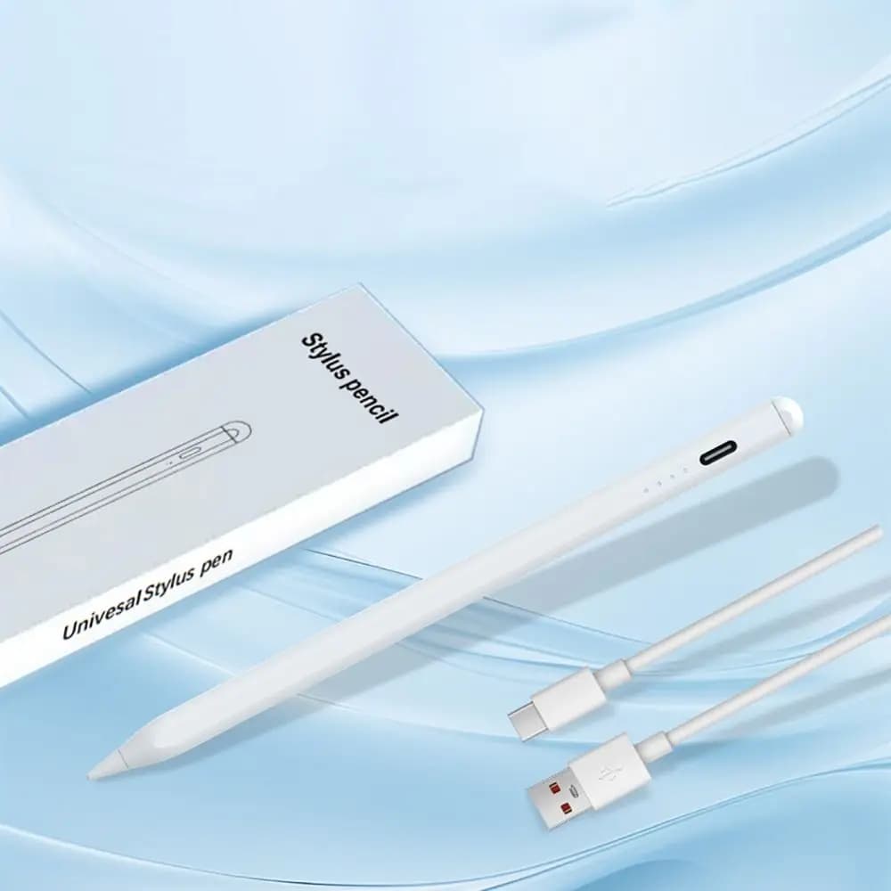 Penna Stilo Universale Ricaricabile per Telefoni Cellulari, Matita Colorata per Schermi, Penna Touch per Scrittura e Disegno su Tablet per Android/iOS