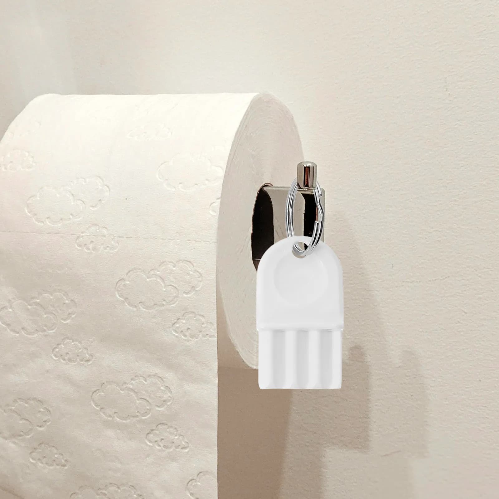5 Set di Chiavi Universali di Ricambio per Dispenser di Carta Igienica, Pratico Strumento di Apertura per Portarotoli, Uso Commerciale e Domestico