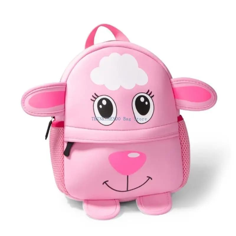 340d simpatica borsa tracolla per bambino studentesco forma animale forma scuola materna bookbag