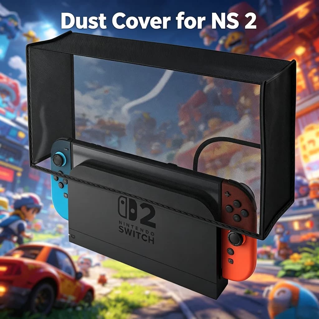 Copertura Antipolvere per Console Nintendo Switch 2 e Dock TV, Custodia Protettiva Antigraffio e Antipolvere per Switch 2 e NS OLED