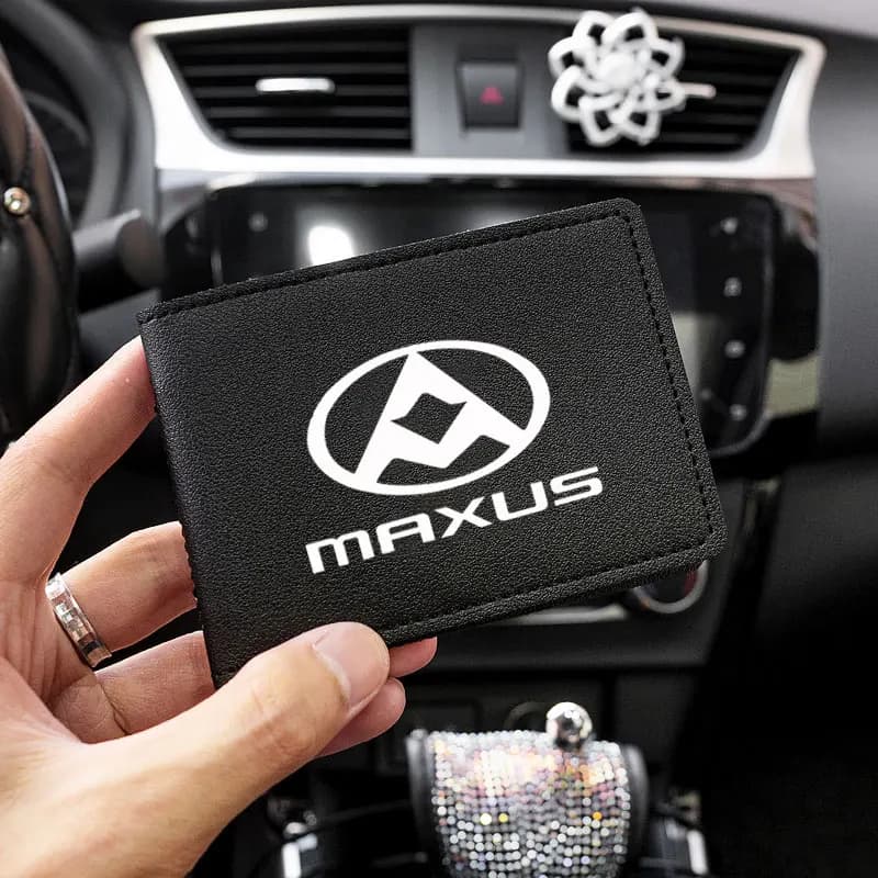 Driver's License Leather Case Bank card Credit ID card holder For SAIC Maxus T607090 Pickup D6090 2022 G50 T90 V8090 Accessories