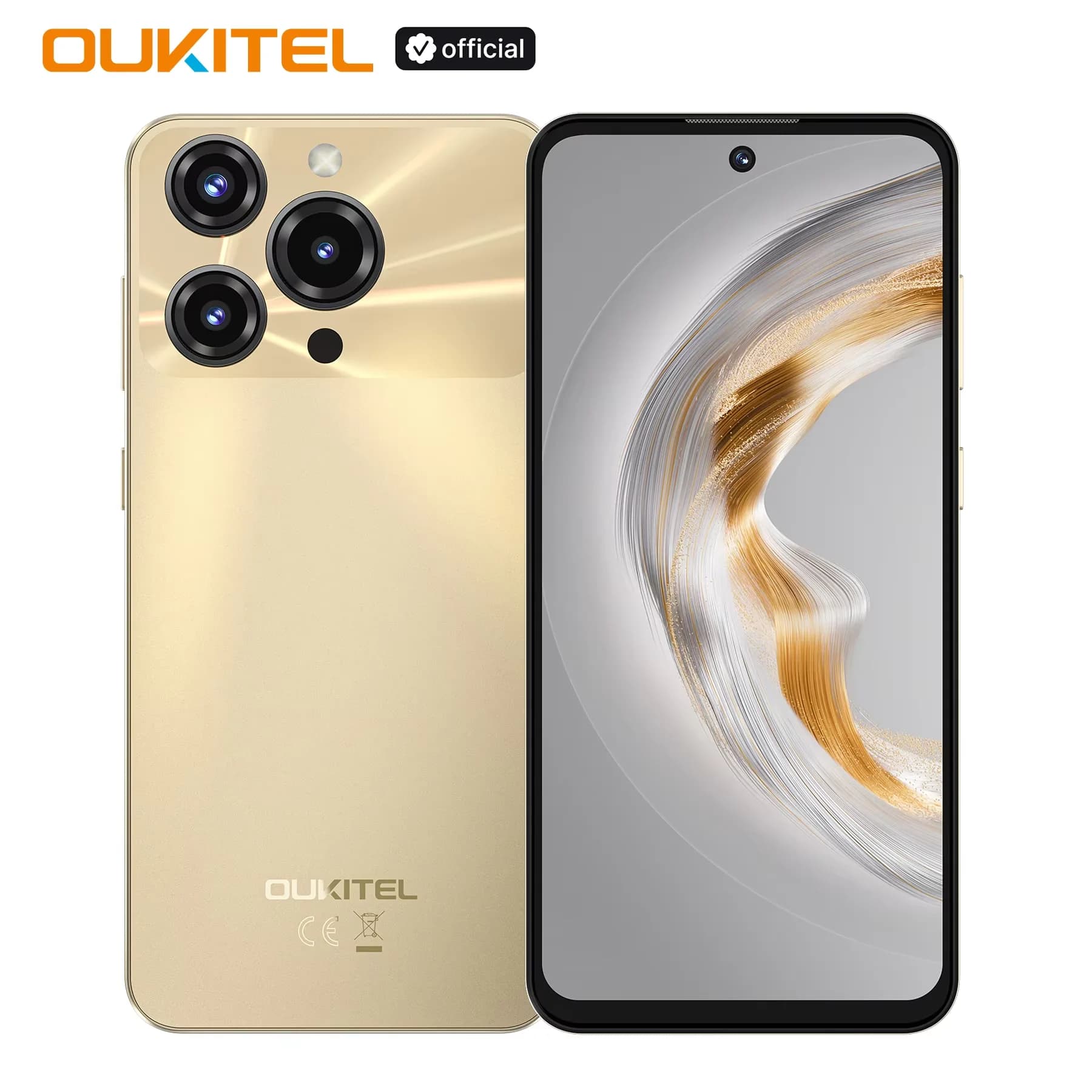 Smartphone OUKITEL C69 Android 15, schermo grande HD+ da 7,2", 24 GB (8+16)+256 GB, cellulare NFC da 6000 mAh, 120 Hz, fotocamera principale da 64 MP