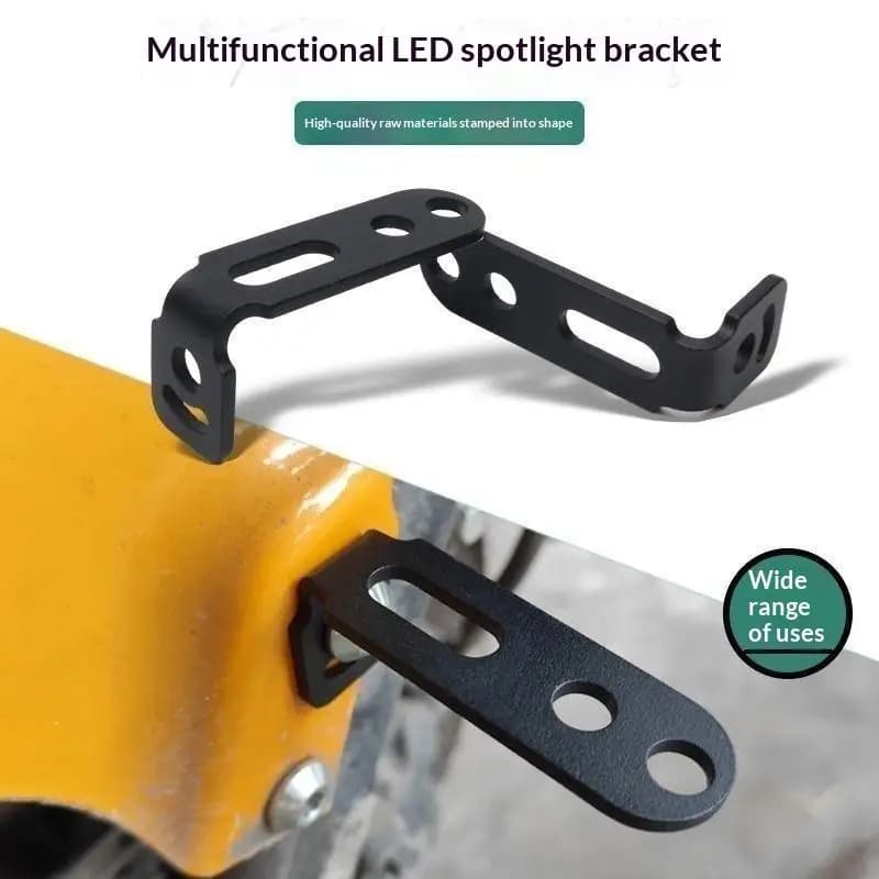 2Pcs Adjustable Rust-Resistant Universal Headlight Extension Bracket Motorcycle Fog Light Mount Holder for Dirt Bike ATV Mods