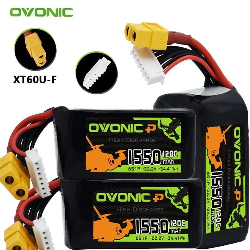 3Pcs Upgrade 6S 22.2V 1550mAh 120C batteria Lipo per elicottero RC Quadcopter FPV Racing Drone parti 6s batteria ricaricabile
