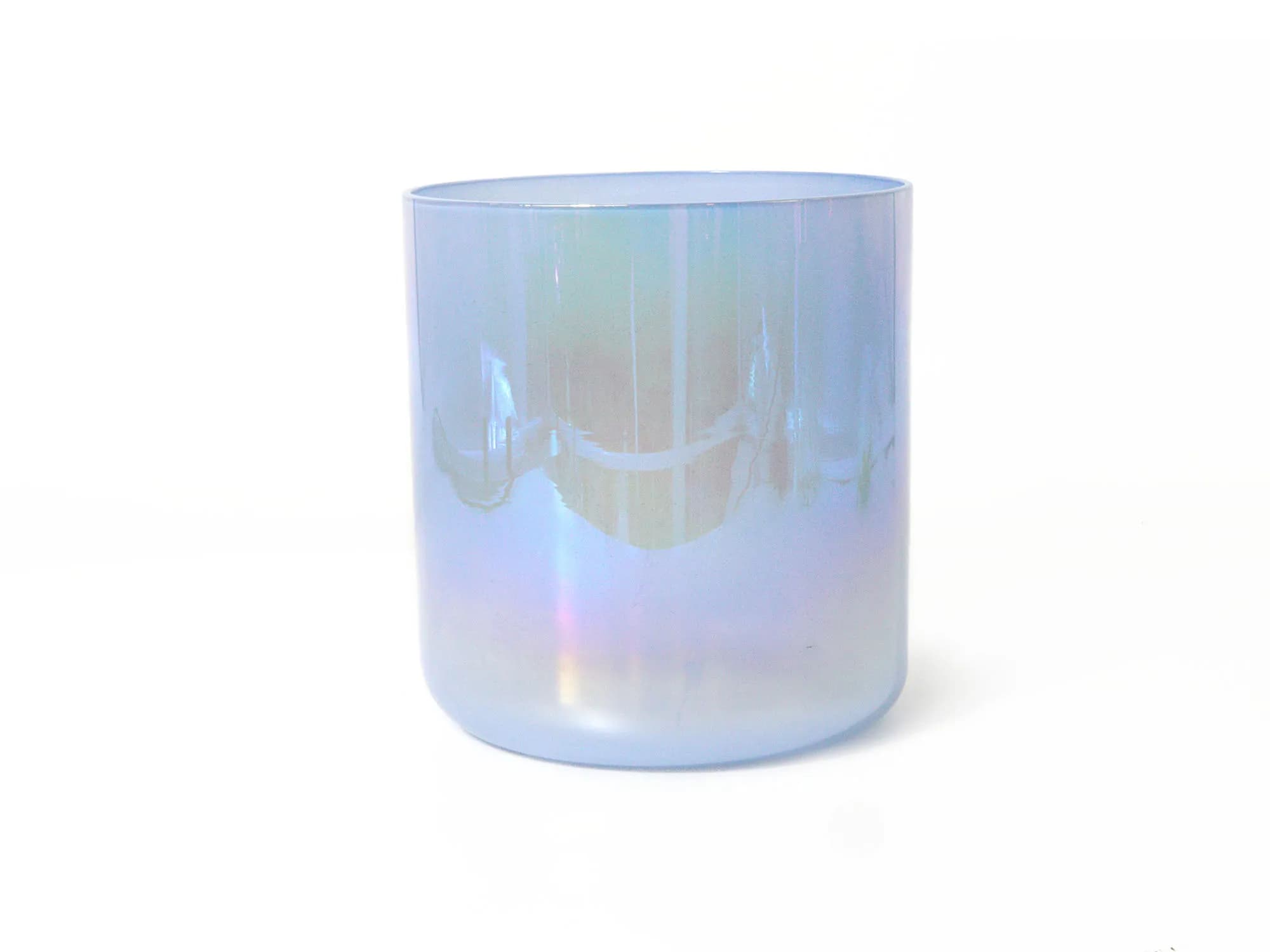 ZHQH Blue Crystal Raw Stone Crystal Singing Bowl Crystal Music Bowl Singing Bowl for Meditation and Sound Healing with Mallets