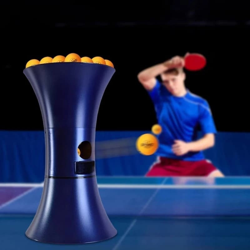 Macchina multifunzionale per il servizio di ping pong Dispositivo automatico per palline da ping pong Allenatore di palline portatile Attrezzatura sportiva per la pratica