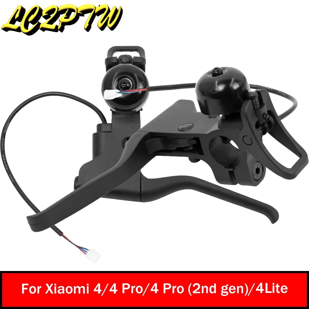 Maniglia freno anteriore con clacson per Xiaomi 4/4 Pro/4 Pro (2a generazione) / 4Lite Accessori scooter elettrico Leva freno Pezzo di ricambio