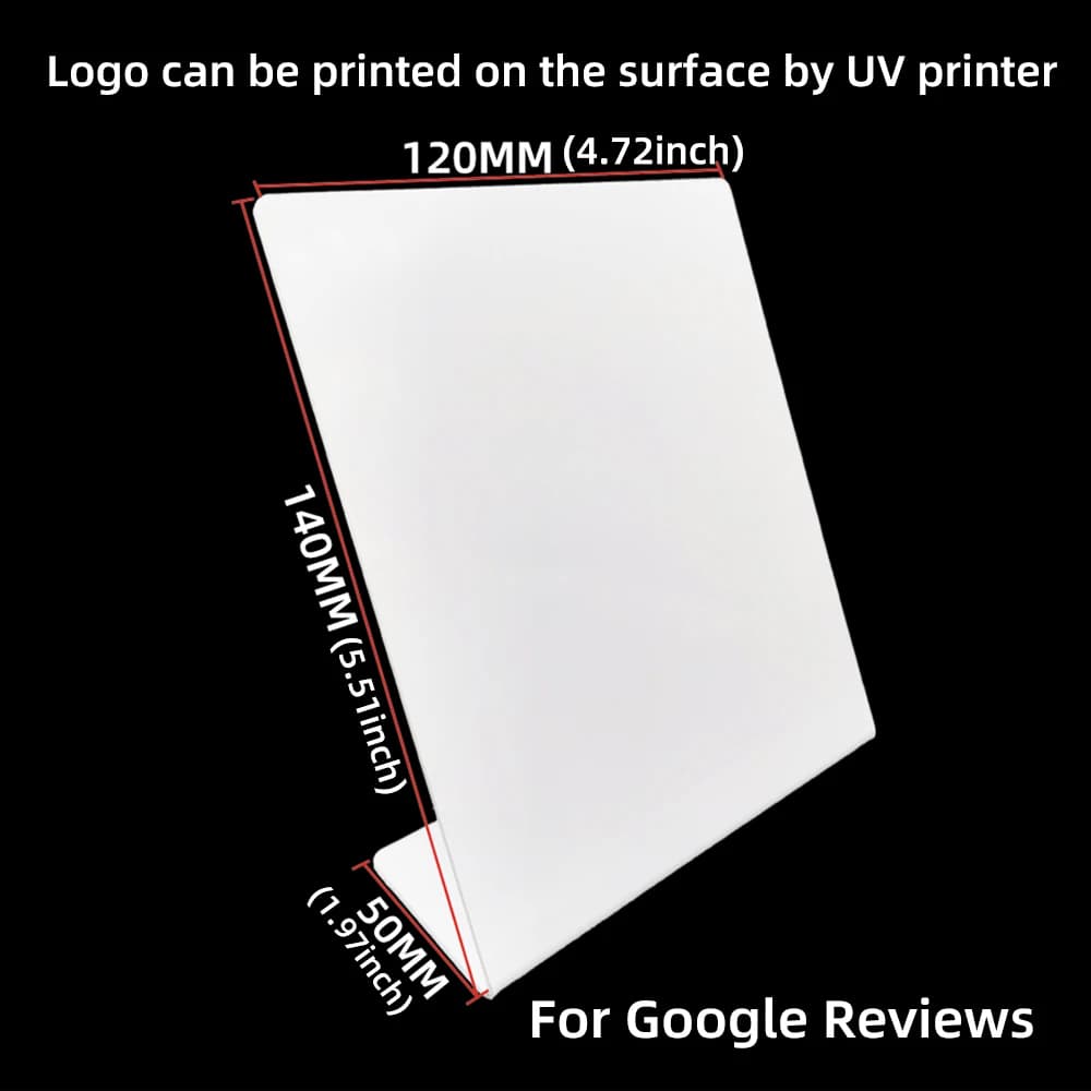 Espositore da tavolo NFC NT/AG 213/215 Chip PVC 13.56Mhz Chip NFC Scan Code ristorante Card sito web personale NFC Google Review