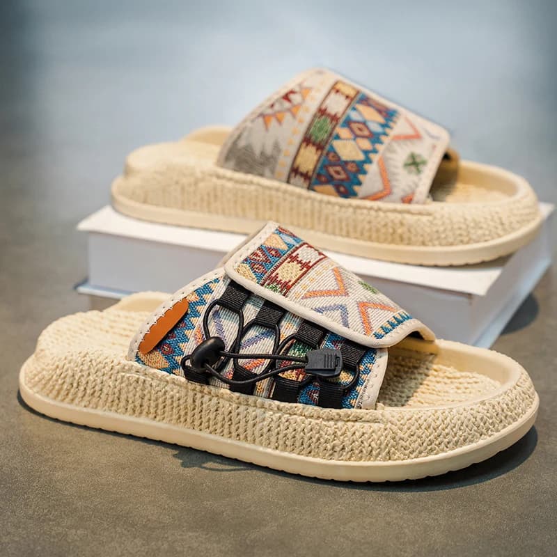 Sandali Estivi da Uomo alla Moda, Antiscivolo, Resistenti all'Usura, con Suola Morbida, Sportivi Casual, Ciabatte da Spiaggia di Grandi Dimensioni