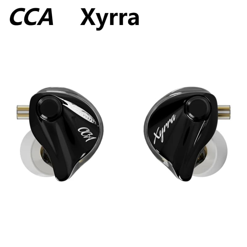 CCA Xyrra HiFi Auricolari cablati 1DD + 1BA Driver ibrido Stereo Bass Sound Cuffie da gioco Cavo staccabile a 2 pin Cuffie intrauricolari