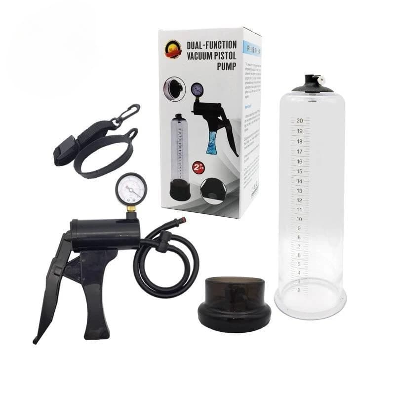 Penis Enhancement Pump Double Water Air Function Dick Extensor Cup Hercules Magnizer With Clock Gauge Sex Toy Man