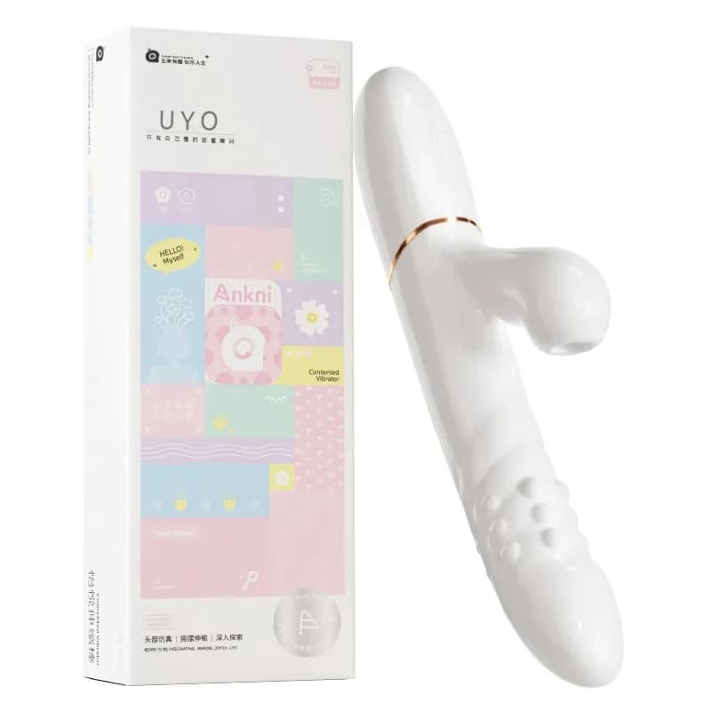 vibratore con perline telescopiche prodotti per adulti femminili pistola spinta succhiare vibratore con dildo punto G clitoride succhiare giocattoli del sesso donna Sex shop