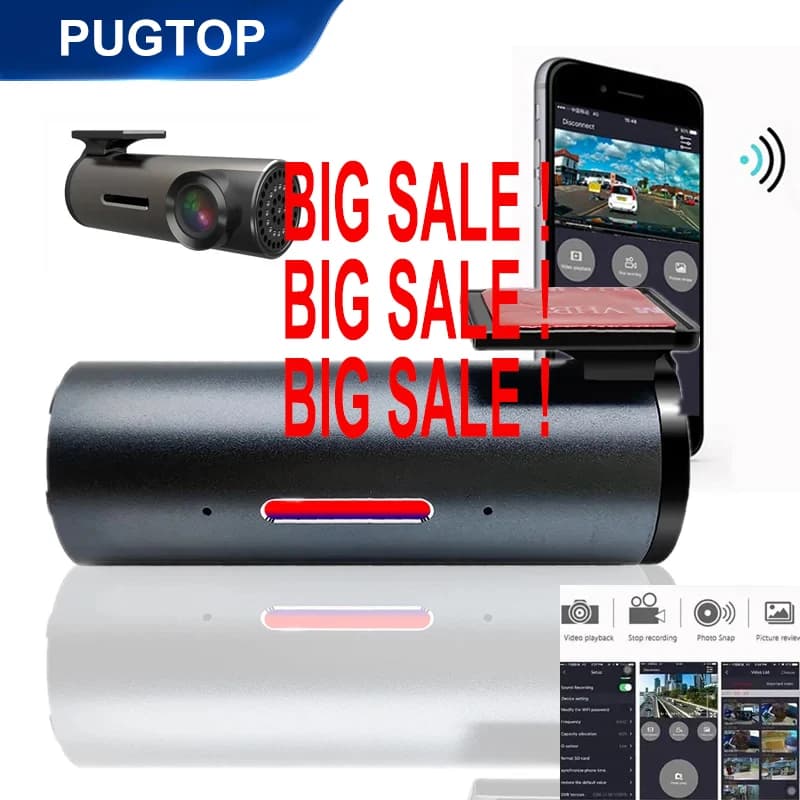 Dash cam Wifi 360 Degrees for Car DVR HD 1080P Dash Cam Automatic Video DashCam Black Box Car Camera Driving Recorder