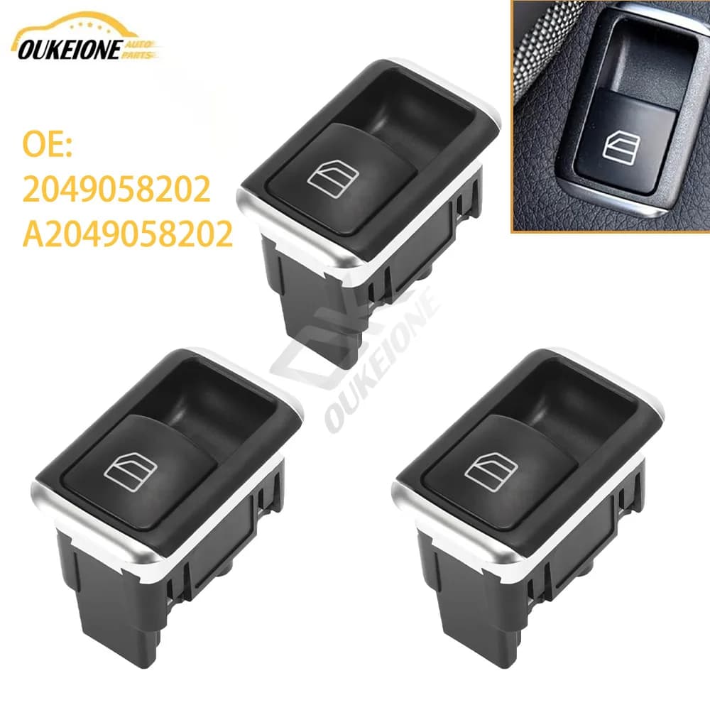 Interruttore di Controllo Finestrino Lato Passeggero per Mercedes-Benz GLS CLA GLK A B C G M Klasse W204 W212 W176 W166 W463 W246 A2049058202