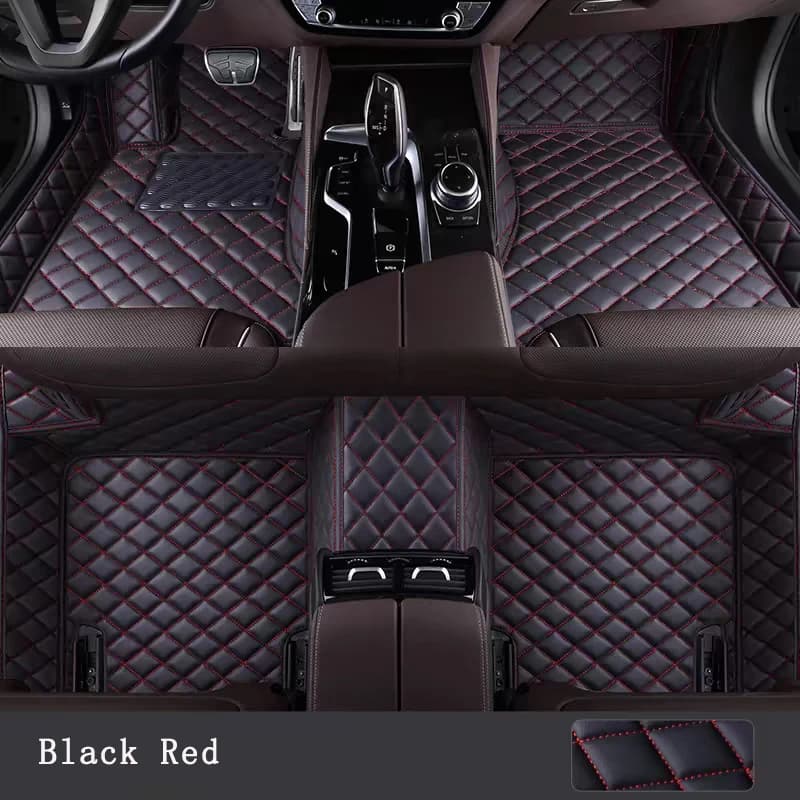 Leather Colorful Custom Made Car Floor Mat For Kia EV6 EV5 Kia Soul SK3 PS AM Kia Telluride ON Auto Carpet Parts