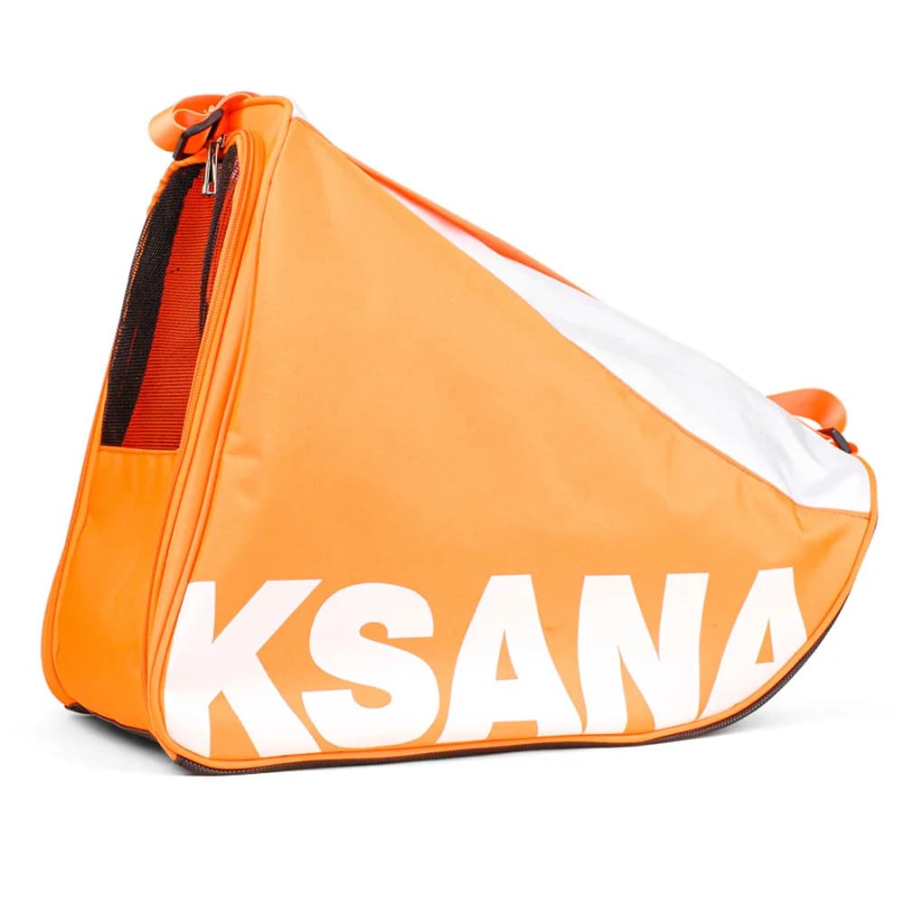 Borsa portaoggetti per scarpe da pattinaggio arancione Pattini da ghiaccio Pattini a rotelle Confezione sportiva Borsa per scarpe triangolare da esterno AVA326