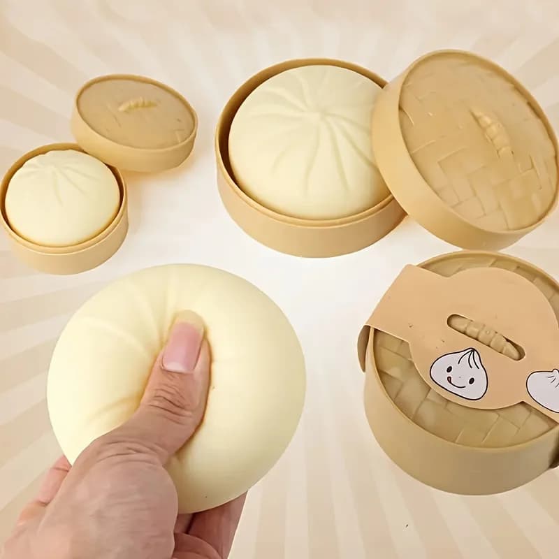 Simulazione Gnocco Con Cibo A Vapore Antistress Squishy Agitarsi Giocattoli Morbida Palla di Pasta Sensoriale Spremere Giocattolo Per Ufficio Aula