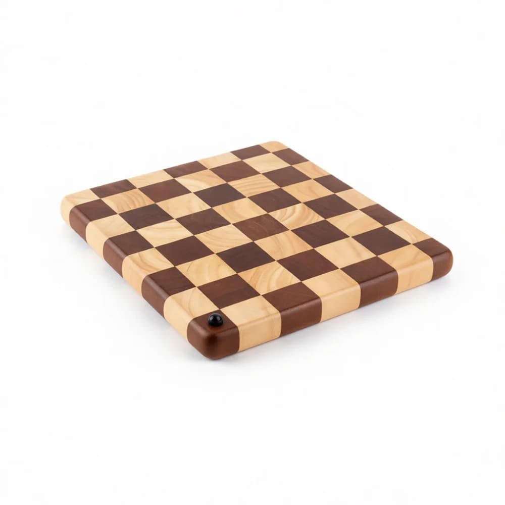 Natural Solid Wood Kitchen Cutting Board Mosaic Design Chopping Block Sturdy Serving Tray For Home Kitchen Essentials