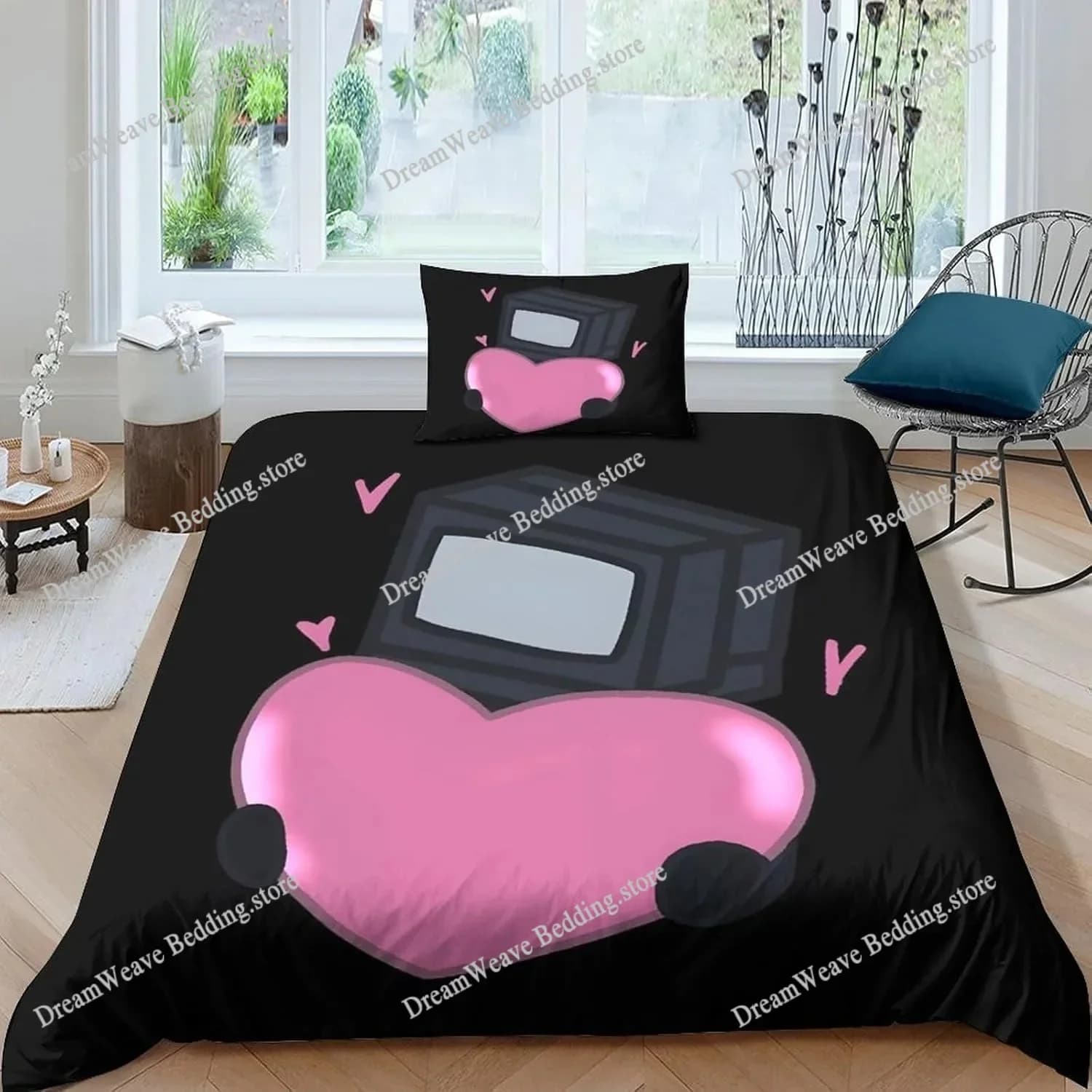 Set di Biancheria da Letto Skibidi Toilet con Copripiumino e Federe, Decorazione per Camera da Letto per Adulti e Bambini, Regalo per Ragazzi e Ragazze, Misura Singola e Doppia 963